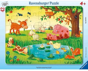 PUZZLE TIP RAMA ANIMALE IN NATURA, 42 PIESE - RAVENSBURGER (RVSPC05075)