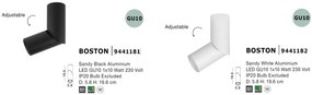 Spot aplicat ajustabil design modern BOSTON alb