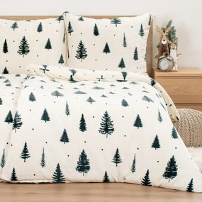 Lenjerie de pat din microflanel 4Home Serene Forest, 160 x 200 cm, 70 x 80 cm