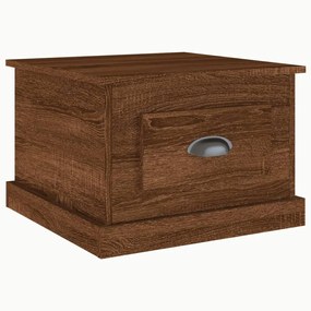 816255 vidaXL Măsuță de cafea, stejar maro, 50x50x35 cm, lemn prelucrat