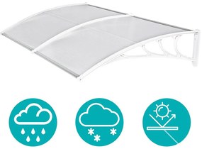 Marchiza copertina din policarbonat 240x90 cm-alb