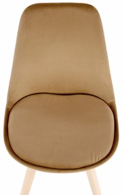 Scaun, catifea Velvet maro/lemn fag, LORITA