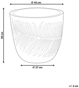 Ghiveci 40 cm Fiero (alb). 1075111