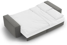 Canapea gri deschis extensibilă/cu spațiu de depozitare cu tapițerie din catifea 247 cm Jodie – Micadoni