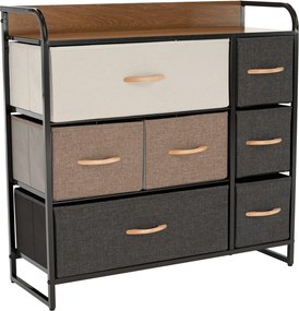 Organizator HAZEL TYP 3, bej/maro/negru, 80x29x79 cm