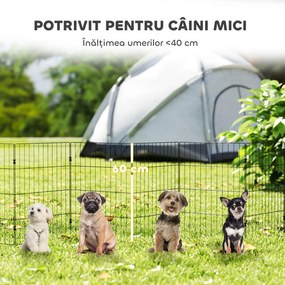 PawHut Țarc pentru Câini și Pui, Spațiu de Joacă | Aosom Romania