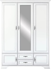 Dormitor LUXERA, Varianta 1, Dulap 5 Usi si 2 Sertare, MDF Alb Alpin