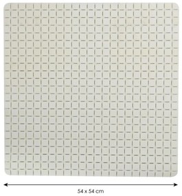 Spirella Covor de duș antiderapant QUADRO Premium,alb, 54 x 54 cm