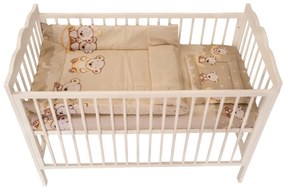 Lenjerie Bear On Moon Beige 3 piese 120x60