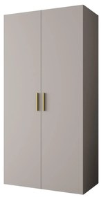 Dulap de haine 100 cm Borry 1 (Cașmir + Auriu). 1125755