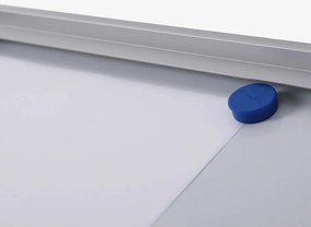 Vitrina informații interioare Economy 1 x A4 - spate din tablă, aluminiu