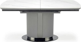 Masa extensibila DANCAN, alb/gri, 160-220x90x76 cm