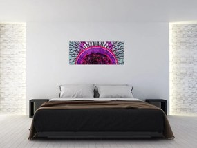 Tablou abstrac - crengi violete (120x50 cm)