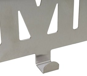 Cuier de ușă argintiu mat din metal 32 cm Home – Casa Selección