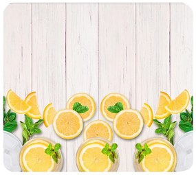 Placă rezistentă la căldură pentru a acoperi aragazul, cu model + picioare antiderapante - sticlă călită, 56 x 50 cm, WENKO