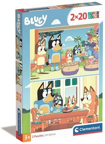 Bluey Family Time Puzzle Clementoni 2x20 piese