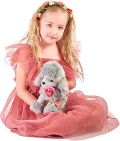 Jucărie de pluș Lumpin gri Lily, 25 cm