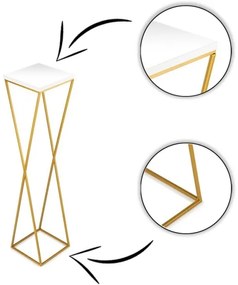 Suport de flori LOFT 100x24 cm auriu/negru