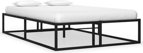 vidaXL Cadru de pat, negru, 120 x 200 cm, metal