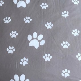 Lenjerie de pat pentru copii albă-gri din bumbac pentru pat de o persoană 140x200 cm Kitten "Grey" – Jerry Fabrics