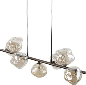 Brilagi - Lustră suspendată pe cablu VULCANO 7xG9/8W/230V bronz/bej fumuriu