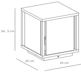 Lucide 27883/25/30 - Lampa exterior CLAIRE 1xE27/15W/230V 24,5 cm