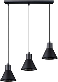 Sollux Lighting Tazila lampă suspendată 3x60 W negru SL.0990