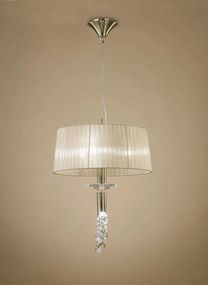 Mantra Tiffany lampă suspendată 4x20 W alamă 3878