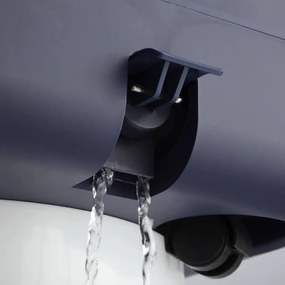 Resigilat: Cadita cu hidromasaj Medivon Hydro Foot Spa, 520W, 20L, 35-48°C, Mod Surf, Telecomanda, Lumina infrarosie, Afisaj, Albastru inchis / Auriu