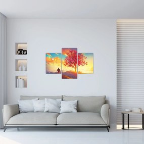 Tablou - casa în deal (90x60 cm)