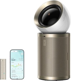 La mâna a doua: Purificator de aer Dreame AirPursue PM20 CVF14A, 48 m², funcții automate, încălzire, sterilizare cu plasmă și UVC, TVOC, LCD, HEPA, alb/bronz