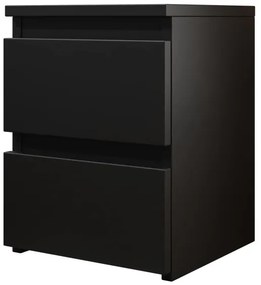 Noptieră MALWA 40x40 cm negru mat