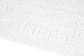 Set 2 prosoape pentru picioare Hotel Line, Bedora, 50 x 70 cm, 100% bumbac cardat, 650 gr/mp, alb