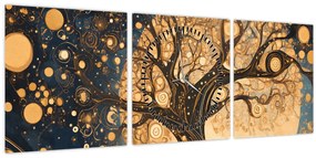 Tablou – Arbore suprarealist (cu ceas) (90x30 cm)