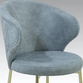 Scaun rolf  din metal coloare auriu