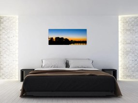 Tablou cu apus de soare (120x50 cm)
