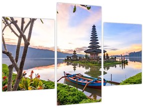 Tablou - Templul Pura Bratan (90x60 cm)