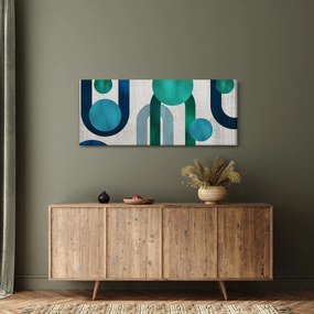 Tablou - Linii și forme circulare (120x50 cm)