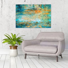 Tablou - Abstract albastru (90x60 cm)