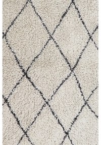 Covor crem lavabil/țesut manual din bumbac 70x100 cm Mini Bereber – Lorena Canals