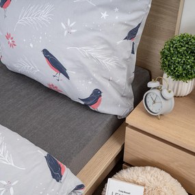 Cearșaf de pat 4Home din frotir, roz, 160 x 200 cm, 160 x 200 cm