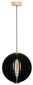 Pendul din lemn design modern ORB negru 51,5cm