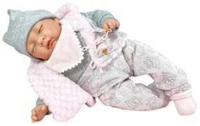 Papusa Artizanala nou-nascut care doarme cu miros de vanilie (45 cm)