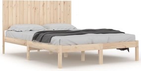 vidaXL Cadru de pat Super King, 180x200 cm, lemn masiv