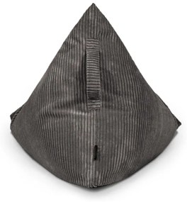 Fotoliu puf pentru copii verde cu tapițerie din catifea reiată Razzy – SLOWDOWN