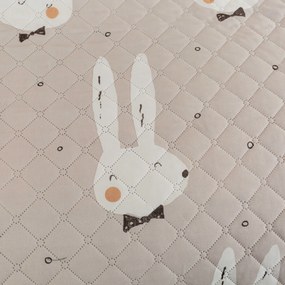 Cuvertura de pat cu model WHITE RABBIT, bej Dimensiune: 170 x 210 cm
