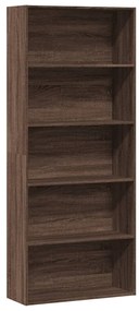 vidaXL Bibliotecă, stejar maro, 80x30x189 cm, lemn prelucrat