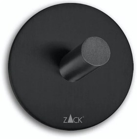 Cuier rotund pentru prosoape DUPLO, culoare neagră - ZACK