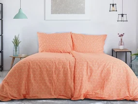 Lenjerie din bumbac Renforce OKTAGON portocaliu Dimensiunile lenjeriei: 2 buc 70 x 90 cm | 200 x 220 cm