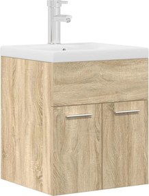 vidaXL Dulap pentru chiuvetă baie cu chiuvetă încorporată și robinet